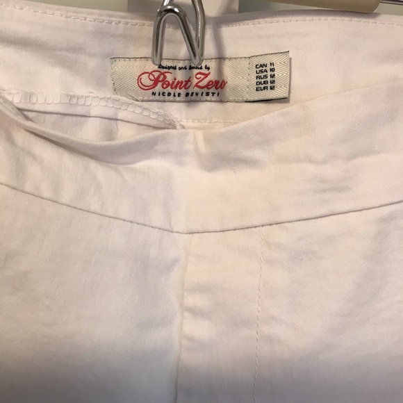 Point Zero Nicole Benisti White Capri Jeans - Picture 3 of 4